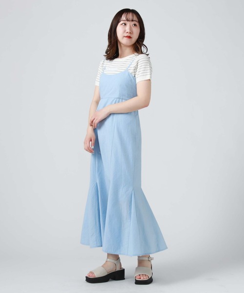 archives(アルシーヴ)の「サッカーバックシャンキャミワンピース(ワンピース・レディース・ブラック/アイボリー/ブルー・MEDIUM)」の22枚目の写真