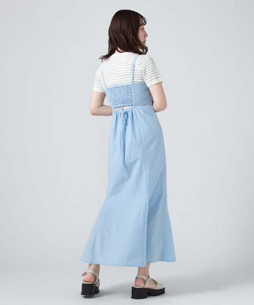 archives(アルシーヴ)の「サッカーバックシャンキャミワンピース(ワンピース・レディース・ブラック/アイボリー/ブルー・MEDIUM)」の14枚目の写真