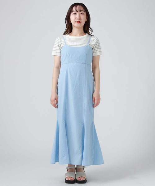 archives(アルシーヴ)の「サッカーバックシャンキャミワンピース(ワンピース・レディース・ブラック/アイボリー/ブルー・MEDIUM)」の21枚目の写真