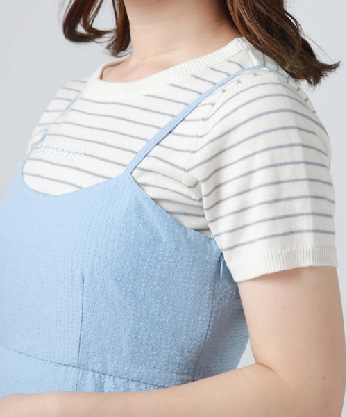 archives(アルシーヴ)の「サッカーバックシャンキャミワンピース(ワンピース・レディース・ブラック/アイボリー/ブルー・MEDIUM)」の9枚目の写真