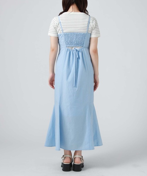 archives(アルシーヴ)の「サッカーバックシャンキャミワンピース(ワンピース・レディース・ブラック/アイボリー/ブルー・MEDIUM)」の18枚目の写真