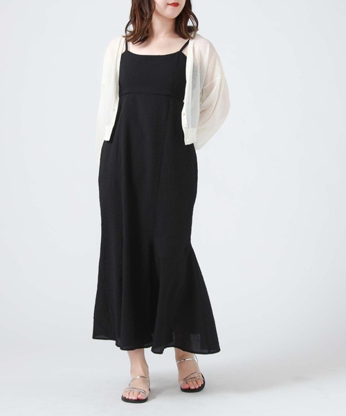 archives(アルシーヴ)の「サッカーバックシャンキャミワンピース(ワンピース・レディース・ブラック/アイボリー/ブルー・MEDIUM)」の8枚目の写真