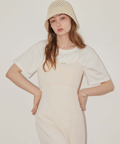 archives(アルシーヴ)の「サッカーバックシャンキャミワンピース(ワンピース・レディース・ブラック/アイボリー/ブルー・MEDIUM)」の19枚目の写真