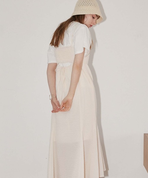 archives(アルシーヴ)の「サッカーバックシャンキャミワンピース(ワンピース・レディース・ブラック/アイボリー/ブルー・MEDIUM)」の16枚目の写真