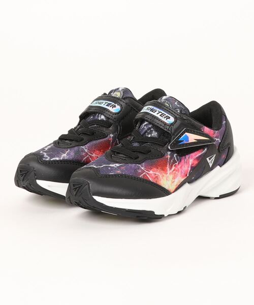 MoonStar(ムーンスター)の「【MoonStar/ムーンスター】SK 0004 エレクトロ キッズ/ジュニア スニーカー(スニーカー・キッズ・ブルー/レインボー/ブラック・24.5cm/19.5cm/20.5cm/17.0cm/21.5cm/22.0cm/19.0cm/17.5cm/23.0cm/23.5cm/18.0cm/18.5cm/20.0cm/22.5cm/24.0cm/21.0cm)」の2枚目の写真