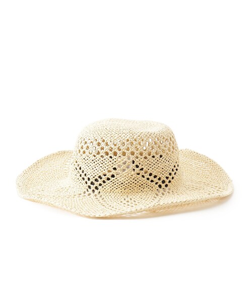 OPAQUE.CLIP（オペークドットクリップ）の「◆スカシ柄ハット（ハット・レディース・ブラック/オフホワイト・00）」の7枚目の写真