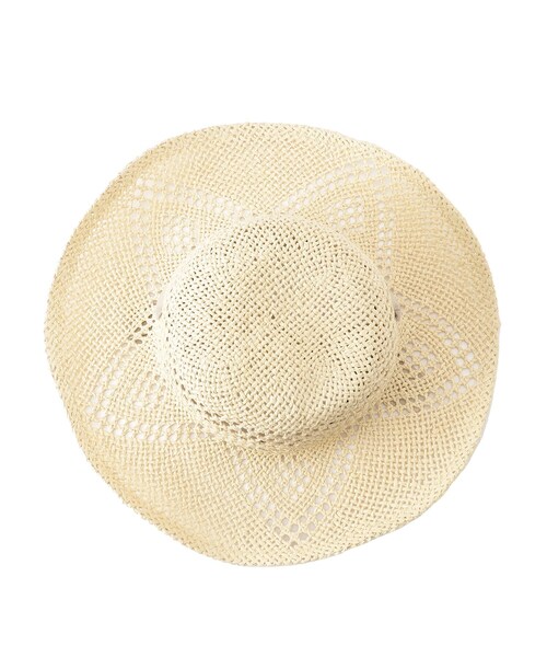 OPAQUE.CLIP（オペークドットクリップ）の「◆スカシ柄ハット（ハット・レディース・ブラック/オフホワイト・00）」の4枚目の写真