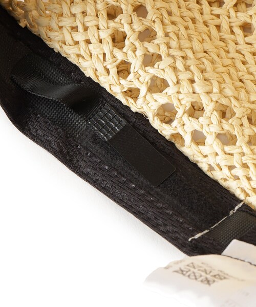 OPAQUE.CLIP（オペークドットクリップ）の「◆スカシ柄ハット（ハット・レディース・ブラック/オフホワイト・00）」の3枚目の写真
