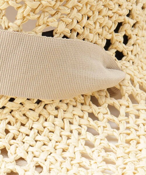 OPAQUE.CLIP（オペークドットクリップ）の「◆スカシ柄ハット（ハット・レディース・ブラック/オフホワイト・00）」の9枚目の写真