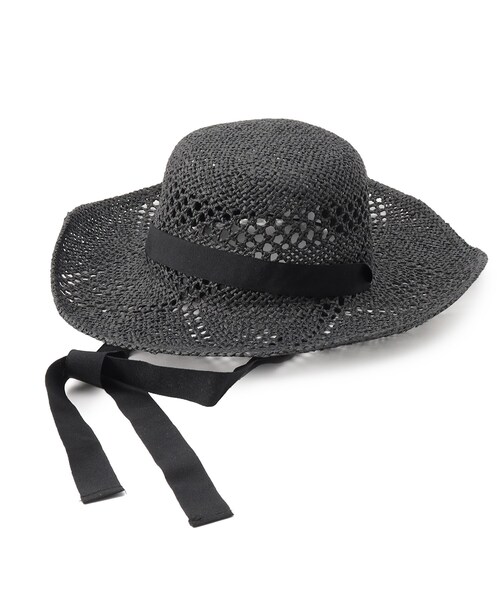 OPAQUE.CLIP（オペークドットクリップ）の「◆スカシ柄ハット（ハット・レディース・ブラック/オフホワイト・00）」の15枚目の写真