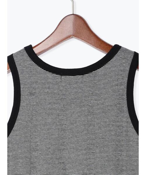 Te chichi TERRASSE（テチチテラス）の「アメリカンスリーブカップ付タンクトップ（タンクトップ・レディース・ブラック/オフホワイト/ホワイト・ﾌﾘ-）」の18枚目の写真