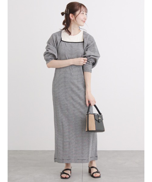 Te chichi TERRASSE（テチチテラス）の「アメリカンスリーブカップ付タンクトップ（タンクトップ・レディース・ブラック/オフホワイト/ホワイト・ﾌﾘ-）」の6枚目の写真