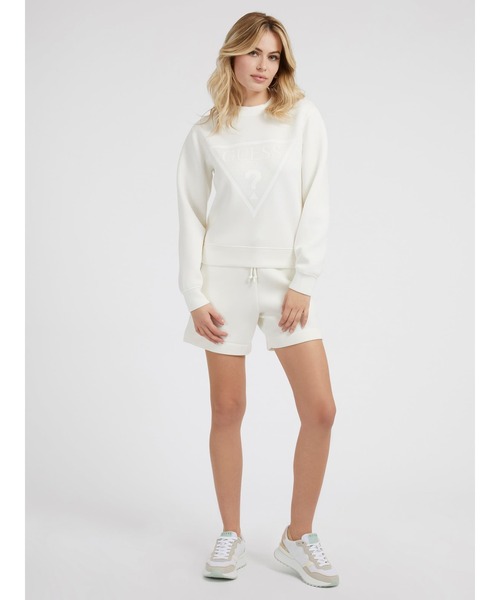 Guess(ゲス)の「New Elly Sweatshirt トップス スウェット レディース(スウェット・レディース・クリーム/ラベンダー/ベージュ/キナリ/ダークグレー/ブラック・X-SMALL/SMALL/MEDIUM/LARGE)」の8枚目の写真