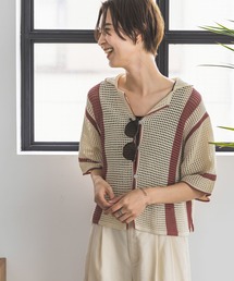 ぬいぐるみ3点 LEPSIM（レプシィム）の「7ゲージメッシュラインニット 194167（ニット