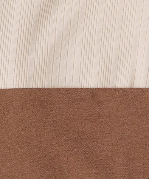 mysty woman（ミスティウーマン）の「カットアウトキャミワンピース2PSET　907585（ワンピース・レディース・ブラック/ブラウン/グレイッシュベージュ・FREE）」の20枚目の写真