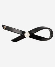 776超美品　アレクサンドルドゥパリ　バレッタ　ヘアピン　リボン　ブラック バレッタ (8 cm)｜ALEXANDRE DE PARIS（アレクサンドル ドゥ パリ）