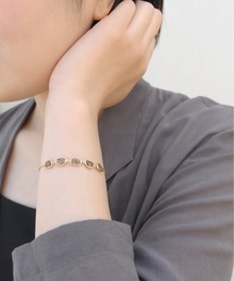 anq. アンク　シルバーブレスレット KU-CROISSANT｜【anq.】シルバー 925 Tバーアクセント チェーン