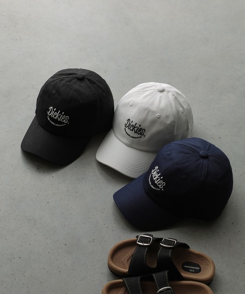 Dickies(ディッキーズ)の「Dickies キッズ ロゴ刺繍 キャップ(キャップ・キッズ・ブラック/オフホワイト/ネイビー・FREE)」の4枚目の写真