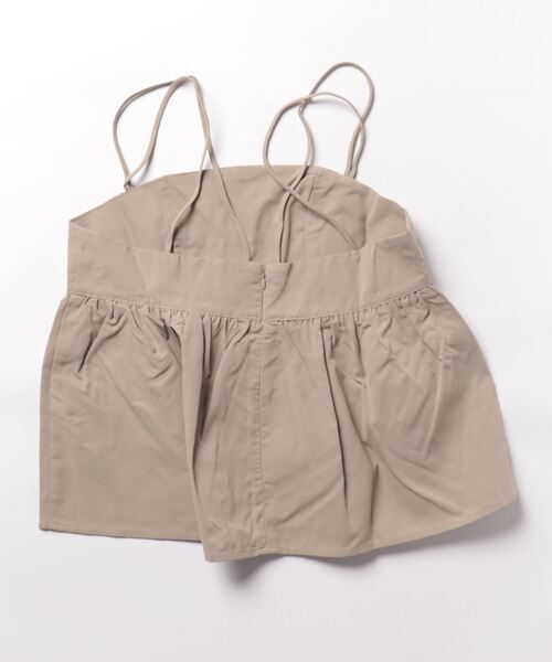 coca(coca)(コカ)の「ダブルストラップキャミビスチェ(シャツ/ブラウス・レディース・ブラック/ベージュ・M/L)」の12枚目の写真