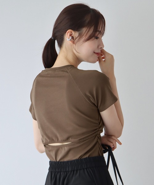 セール】バックオープンカットソー（Tシャツ/カットソー