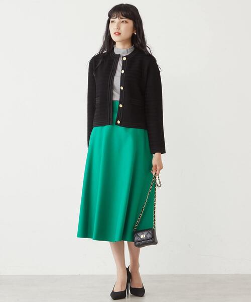 Tiara（ティアラ）の「Aラインフレアスカート（スカート・レディース・パープル/ブラック/グリーン・S/M/L）」の7枚目の写真