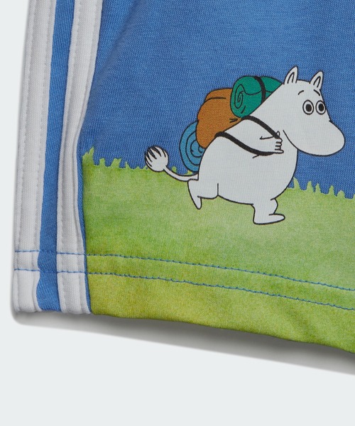 adidas（アディダス）の「アディダス オリジナルス × ムーミン ショーツ&Tシャツ セットアップ / アディダスオリジナルス adidas Originals（Tシャツ/カットソー・キッズ・ペールイエロー・80/90/100/60/70）」の8枚目の写真