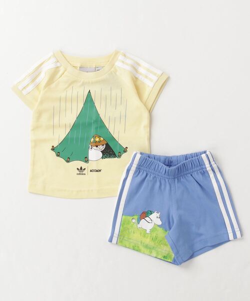 adidas（アディダス）の「アディダス オリジナルス × ムーミン ショーツ&Tシャツ セットアップ / アディダスオリジナルス adidas Originals（Tシャツ/カットソー・キッズ・ペールイエロー・80/90/100/60/70）」の9枚目の写真