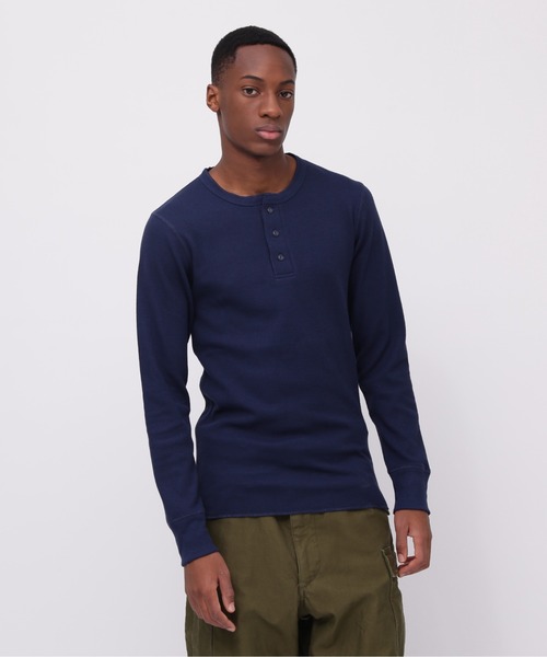 DAILY/デイリー》L/S THERMAL HENRY NECK T-SHIRT / 長袖