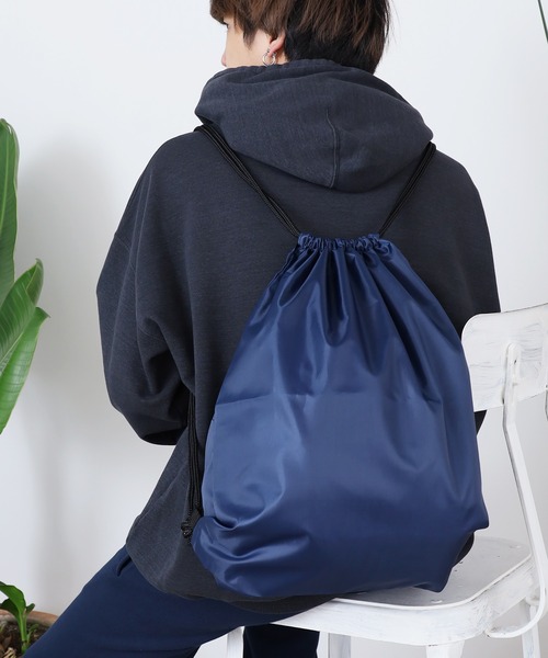 ROOPTOKYO（ループトウキョウ）の「イベントバッグ ナップサック ジムサック/紐付きバック/18リットル 2026年春夏（バックパック/リュック・メンズ・ブラック/ブルー/イエロー/レッド/グレー/ネイビー・FREE）」の17枚目の写真