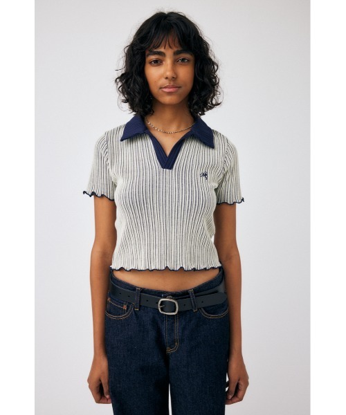 MOUSSY（マウジー）の「BI-COLOR SKIPPER Tシャツ（Tシャツ