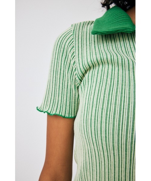MOUSSY（マウジー）の「BI-COLOR SKIPPER Tシャツ（Tシャツ