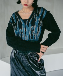 sahara | 2way Design Knit Cardigan(カーディガン/ボレロ)