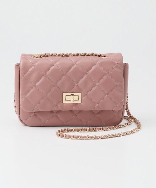 Honeys(ハニーズ)の「フラップショルダーバッグ(ショルダーバッグ・レディース・ベージュ/ブラック/スモークピンク/アイボリー/シルバー/ライトグレー/ブルー/レッド/ゴールド・FREE)」の21枚目の写真