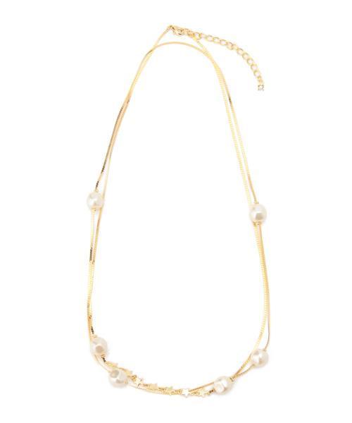 Ray BEAMS（レイビームス）の「Ray BEAMS / スター チェーン ステーション ネックレス（ネックレス・レディース・ゴールド・ONE SIZE）」の4枚目の写真
