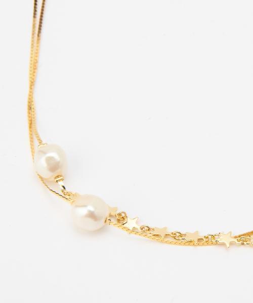 Ray BEAMS（レイビームス）の「Ray BEAMS / スター チェーン ステーション ネックレス（ネックレス・レディース・ゴールド・ONE SIZE）」の7枚目の写真