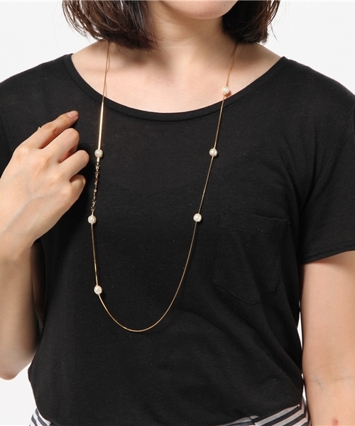 Ray BEAMS（レイビームス）の「Ray BEAMS / スター チェーン ステーション ネックレス（ネックレス・レディース・ゴールド・ONE SIZE）」の3枚目の写真