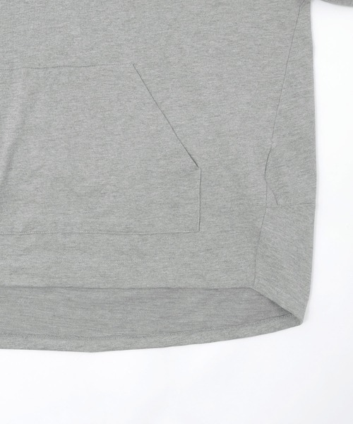 Fashion Letter(ファッションレター)の「【M-5L】ミニ裏毛ヒップカバーパーカー(パーカー・レディース・チャコールグレー/ブラック/杢グレー・M~L/LL~3L/4L~5L)」の20枚目の写真
