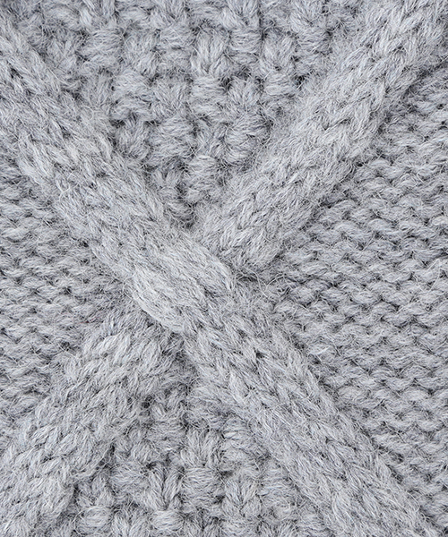 BEAMS BOY（ビームスボーイ）の「BEAMS BOY / 3ゲージ アランクルー（ニット/セーター・レディース・グレー/ナチュラル/ネイビー・ONE SIZE）」の10枚目の写真