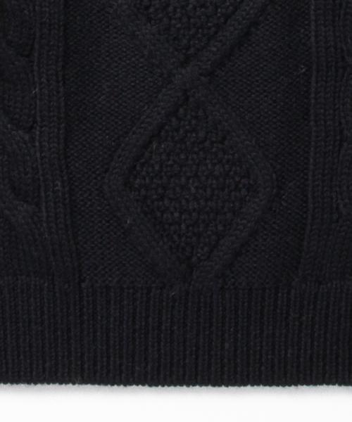 BEAMS BOY（ビームスボーイ）の「BEAMS BOY / 3ゲージ アランクルー（ニット/セーター・レディース・グレー/ナチュラル/ネイビー・ONE SIZE）」の17枚目の写真