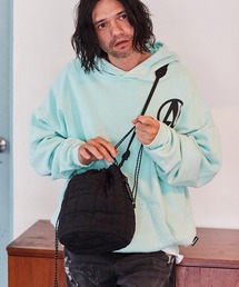 ADAMPATEK/square quilt mini drawstring bag/スクエアキルティングミニ巾着ショルダーバッグ
