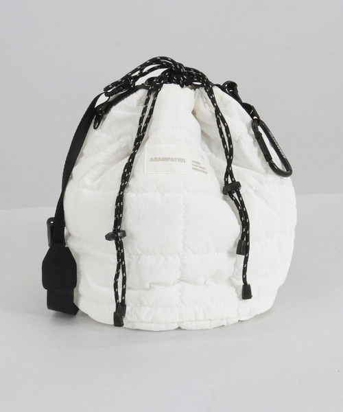 ADAM PATEK(アダムパテック)の「ADAMPATEK/square quilt mini drawstring bag/スクエアキルティングミニ巾着ショルダーバッグ(ショルダーバッグ・メンズ・ホワイト/ブラック/ブルー・フリー)」の17枚目の写真