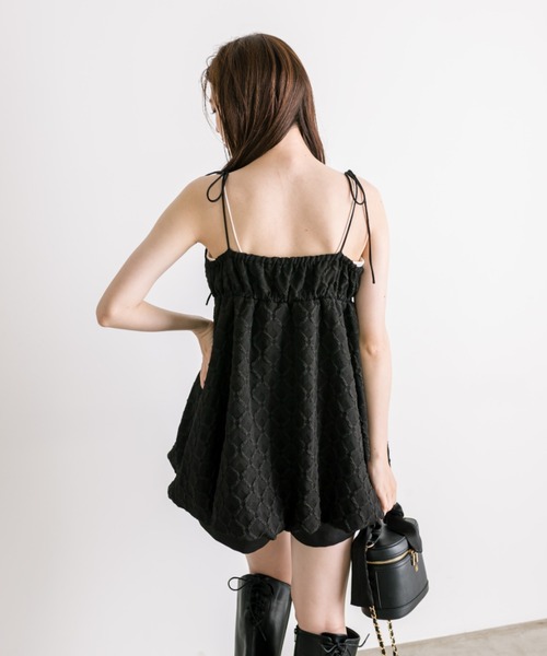 OLIVE des OLIVE（オリーブデオリーブ）の「肩リボンバルーンキャミ　1032040090（チュニック・レディース・アイボリー/ブラック/ピンク・FREE）」の16枚目の写真