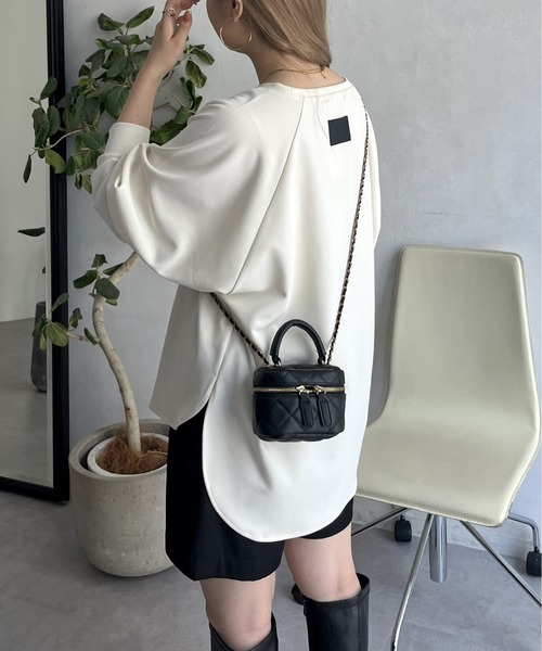 prose verse（プロズヴェール）の「バックタグカットジョーゼットラグランロンT（Tシャツ/カットソー・レディース・カーキ/アイボリー・MEDIUM）」の3枚目の写真