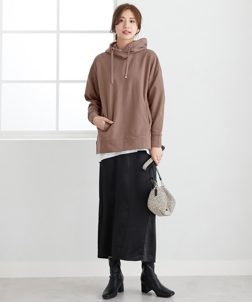 CHAN ME(チャンミ)の「裏起毛サイドジップパーカー(パーカー・レディース・アイボリー/モカ/ブルー/ブラック・LARGE/X-LARGE/MEDIUM)」の14枚目の写真