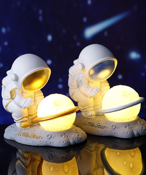 aimoha（アイモハ）の「星と宇宙飛行士　癒やし　ナイトライト（照明・レディース・ゴールド/シルバー・FREE）」の9枚目の写真