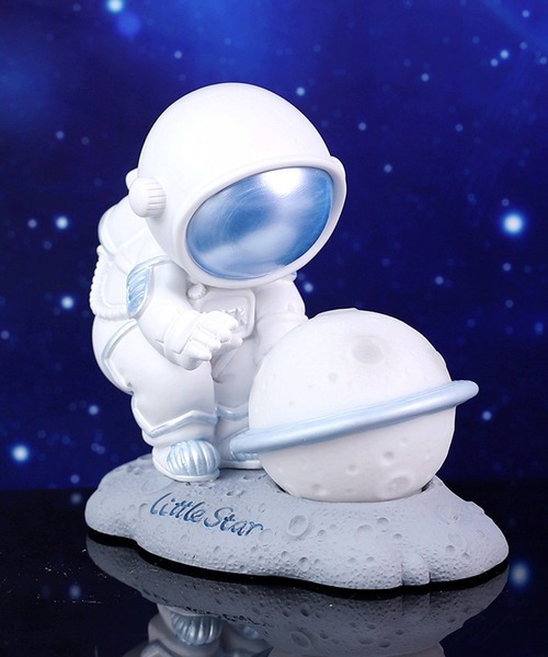 セール】星と宇宙飛行士 癒やし ナイトライト（照明）｜aimoha