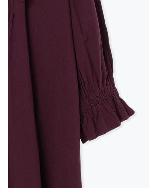 TSUHARU by Samansa Mos2（ツハルバイサマンサモスモス）の「立体ビーズ刺繍ワンピース（ワンピース・レディース・ボルドー/キナリ/ブラック・F）」の5枚目の写真