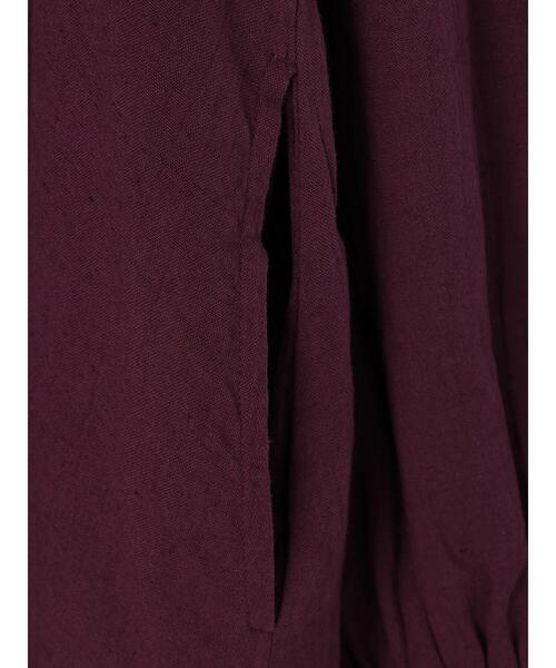 TSUHARU by Samansa Mos2（ツハルバイサマンサモスモス）の「立体ビーズ刺繍ワンピース（ワンピース・レディース・ボルドー/キナリ/ブラック・F）」の8枚目の写真