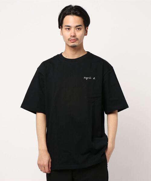 agnes b.（アニエスベー）の「半袖Tシャツ（Tシャツ/カットソー・メンズ・ブラック・1）」の2枚目の写真