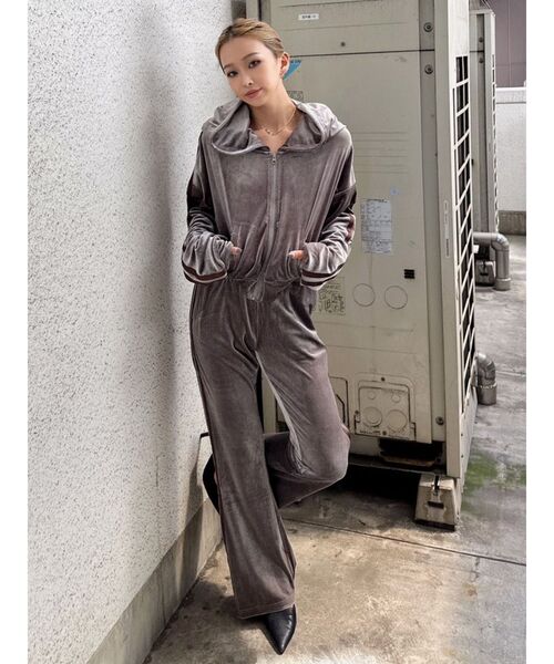 GYDA（ジェイダ）の「ベロアラインショートPK（カーディガン/ボレロ・レディース・ブラック/ベージュ・FREE）」の16枚目の写真